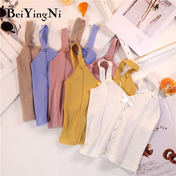 beiyingni crop female bow tie v-neck fashion knitted tank women beading club cropped vest summer clothes mujer, White
beiyingni crop female bow tie v-neck fashion knitted tank women beading club cropped vest summer clothes mujer, White