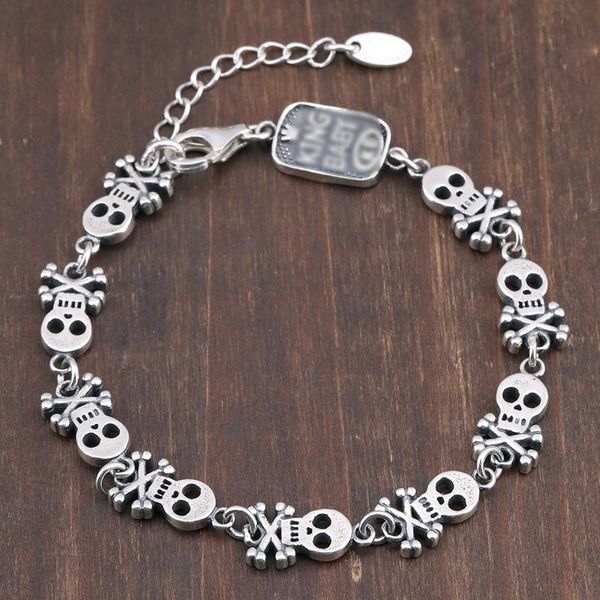 skull bracelet female ins niche original design bracelet simple retro personality tide player jewelry birthday gift, Black
skull bracelet female ins niche original design bracelet simple retro personality tide player jewelry birthday gift, Black