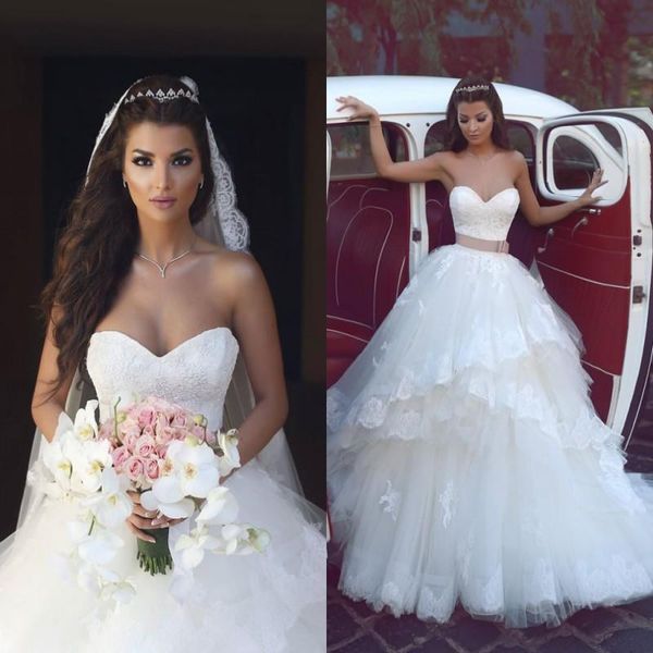 2020 ball gown wedding dresses bridal gown lace applique beaded vestidos de novia plus size wedding gown, White
2020 ball gown wedding dresses bridal gown lace applique beaded vestidos de novia plus size wedding gown, White