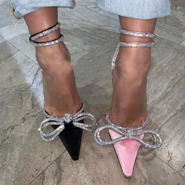 high heels 2020 new summer bling bling rhinestones design bow stiletto sandals female rhinestone ankle strappy satin fairy shoes, Black
high heels 2020 new summer bling bling rhinestones design bow stiletto sandals female rhinestone ankle strappy satin fairy shoes, Black