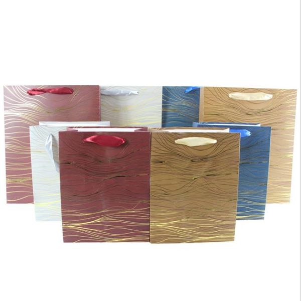 bronzing process golden stripes exquisite gift bag with handle paper bag for clothes wedding birthday party decor packing 12pcs
bronzing process golden stripes exquisite gift bag with handle paper bag for clothes wedding birthday party decor packing 12pcs