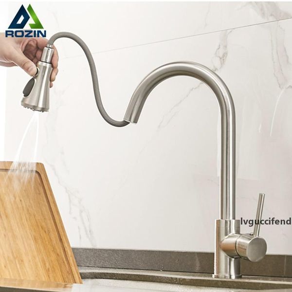 rozin brushed nickel kitchen faucets third generation pull out kitchen mixer facuet 3 outlet water mode spout cold mixer tap t200423
rozin brushed nickel kitchen faucets third generation pull out kitchen mixer facuet 3 outlet water mode spout cold mixer tap t200423