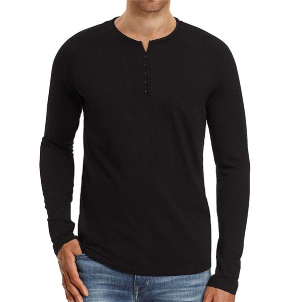 mens o-neck long sleeve tshirts men autumn plus size button solid color tees man pullover silm fashion, White;black
mens o-neck long sleeve tshirts men autumn plus size button solid color tees man pullover silm fashion, White;black