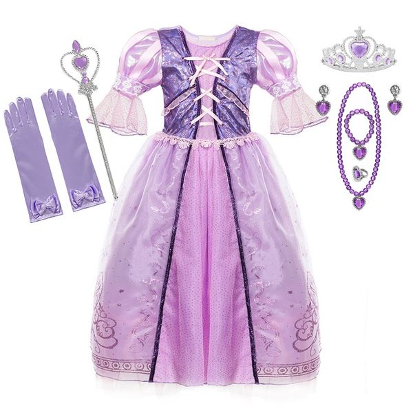 muababy girls rapunzel dress up clothes flare sleeve deluxe princess costume girl cosplay fantasy for birthday halloween party, Red;yellow
muababy girls rapunzel dress up clothes flare sleeve deluxe princess costume girl cosplay fantasy for birthday halloween party, Red;yellow
