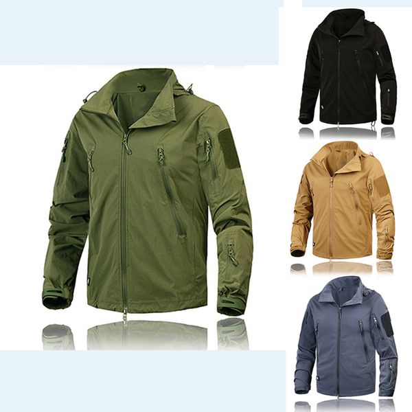 men's jacket hiking coat outdoor clothing tactical outwear army breathable nylon light windbreaker, Blue;black
men's jacket hiking coat outdoor clothing tactical outwear army breathable nylon light windbreaker, Blue;black