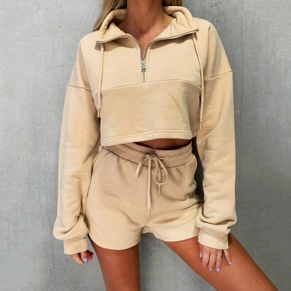 женщины осень шорты и фуфайки set home loungewear 2pieces 2020 мода дамы молния блуза outfit костюм оптом, Gray
женщины осень шорты и фуфайки set home loungewear 2pieces 2020 мода дамы молния блуза outfit костюм оптом, Gray