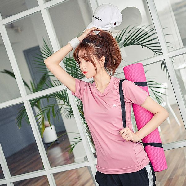 ljh0m new short-sleeved women's quick-drying sports yoga suit sports suit sportswear yoga clothing round neck slimming fitness sport, White;red
ljh0m new short-sleeved women's quick-drying sports yoga suit sports suit sportswear yoga clothing round neck slimming fitness sport, White;red
