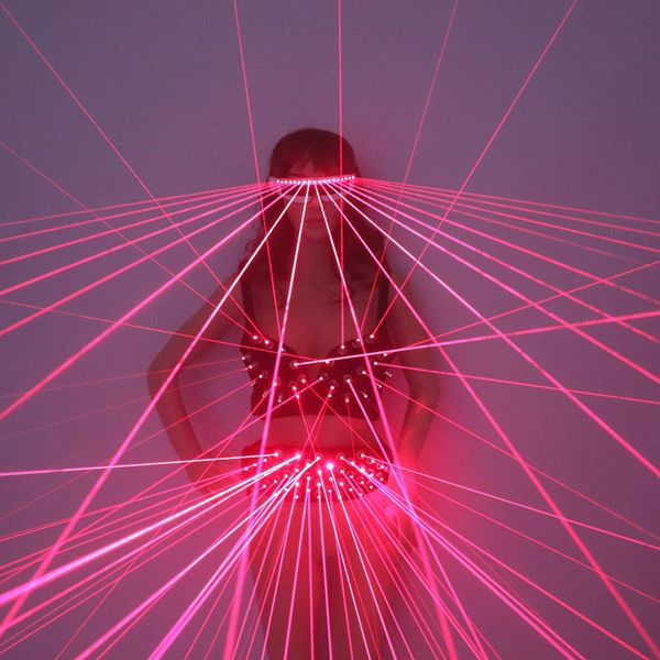 new fashion red led costume laser suits girl bra led glasses for bar nightclub performers, Black;red
new fashion red led costume laser suits girl bra led glasses for bar nightclub performers, Black;red