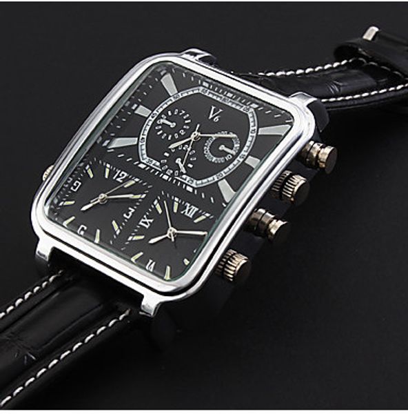 foreign trade cool watch roman watch square large dial leather watch mens, Slivery;brown
foreign trade cool watch roman watch square large dial leather watch mens, Slivery;brown