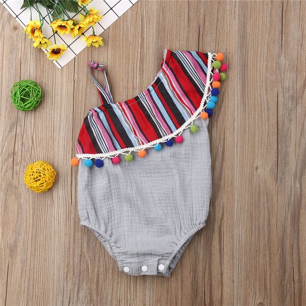3-24m toddler baby girls sleeveless one-pieces tassel bodysuit playsuit one shoulder cotton cute girl sunsuit, Blue
3-24m toddler baby girls sleeveless one-pieces tassel bodysuit playsuit one shoulder cotton cute girl sunsuit, Blue