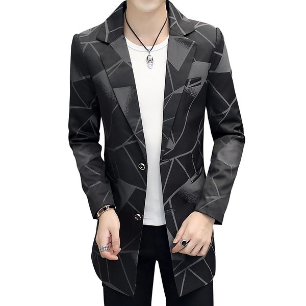 long coat men suits jacket formal blazer men spring autumn fashion wedding suits jacket, White;black
long coat men suits jacket formal blazer men spring autumn fashion wedding suits jacket, White;black