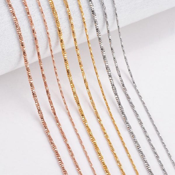 1 piece width 0.9/1.2/1.5mm tiny twisted square snake necklaces jewelry stainless steel choker necklace for women collier, Silver
1 piece width 0.9/1.2/1.5mm tiny twisted square snake necklaces jewelry stainless steel choker necklace for women collier, Silver