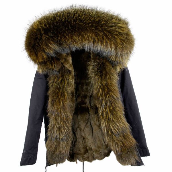maomaokong 2020 new real rabbit fur lined big raccoon fur collar short paragraph women blouse, Black
maomaokong 2020 new real rabbit fur lined big raccoon fur collar short paragraph women blouse, Black