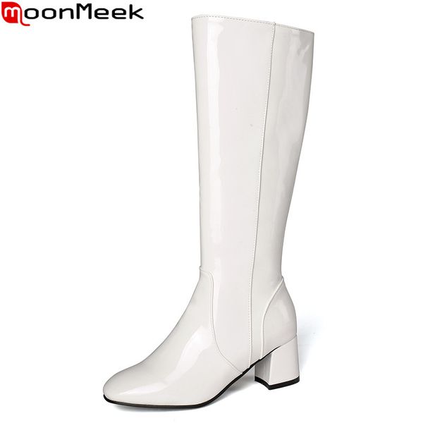 moonmeek 2020 big size 34-45 winter knee high boots thick heels square toe fashion women boots solid color ladies shoes, Black
moonmeek 2020 big size 34-45 winter knee high boots thick heels square toe fashion women boots solid color ladies shoes, Black