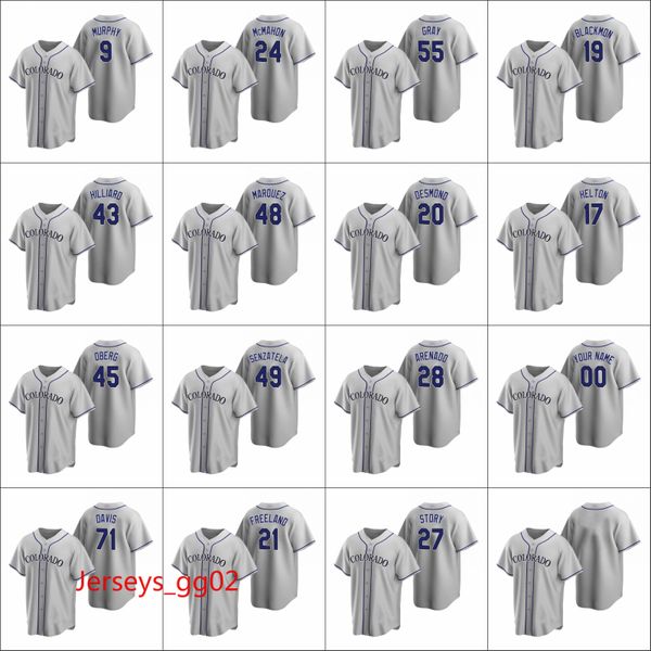 colorado rockies #19 charlie blackmon 28 nolan arenado 27 trevor story men women youth custom gray replica road jersey, Black
colorado rockies #19 charlie blackmon 28 nolan arenado 27 trevor story men women youth custom gray replica road jersey, Black