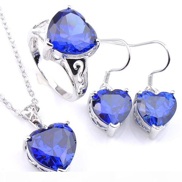 luckyshine mix 3pcs lot antique crystal fire heart blue z zirconia gems 925 sterling silver wedding pendants designer ring jewelr set, Slivery;golden
luckyshine mix 3pcs lot antique crystal fire heart blue z zirconia gems 925 sterling silver wedding pendants designer ring jewelr set, Slivery;golden