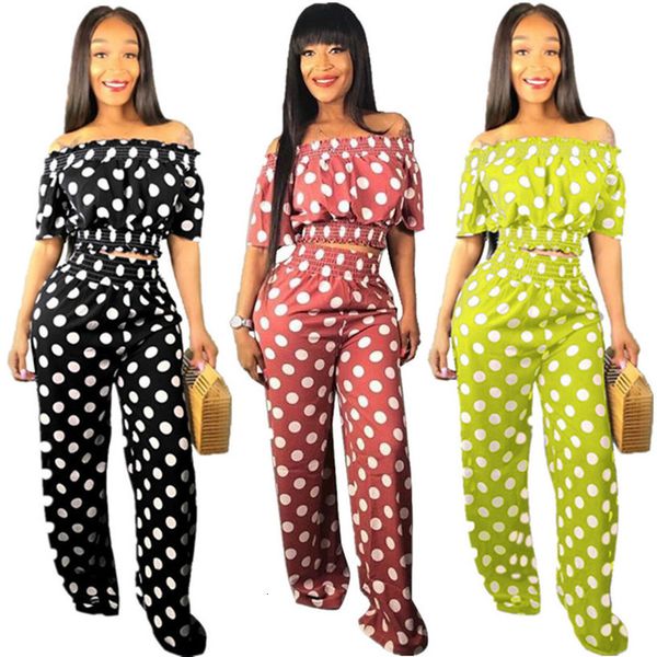 casual pants dot print ol style full length straight pants pullover slash-neck short sleeve crop two sets of summer 3 colors, Gray
casual pants dot print ol style full length straight pants pullover slash-neck short sleeve crop two sets of summer 3 colors, Gray