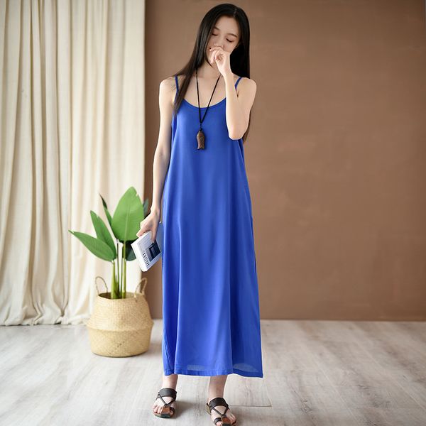 casual dresses johnature 2021 summer 5 color women sling dress solid cotton soft cloths sleeveless a-line, Black;gray
casual dresses johnature 2021 summer 5 color women sling dress solid cotton soft cloths sleeveless a-line, Black;gray