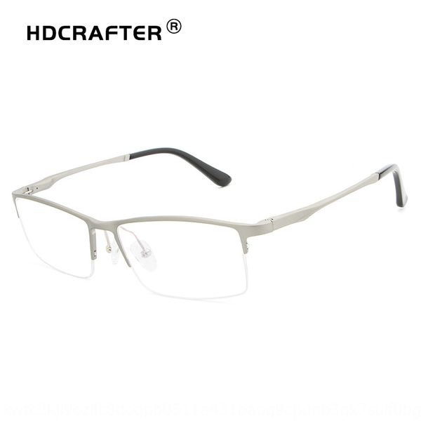 hdcrafter glasses new aluminum magnesium ultra light anti blue light mirror optical metal half frame glasses frame p6236, Silver
hdcrafter glasses new aluminum magnesium ultra light anti blue light mirror optical metal half frame glasses frame p6236, Silver