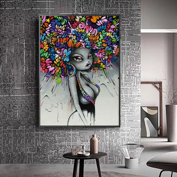 modern street graffiti art gray woman poster prints canvas painting wall art pictures for living room home decor (no frame
modern street graffiti art gray woman poster prints canvas painting wall art pictures for living room home decor (no frame