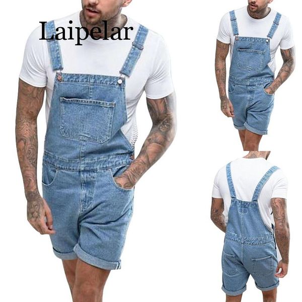 adisputent summer men's ripped denim shorts vintage distressed bib overalls male casual suspender trousers playsuit plus size, Blue 
adisputent summer men's ripped denim shorts vintage distressed bib overalls male casual suspender trousers playsuit plus size, Blue