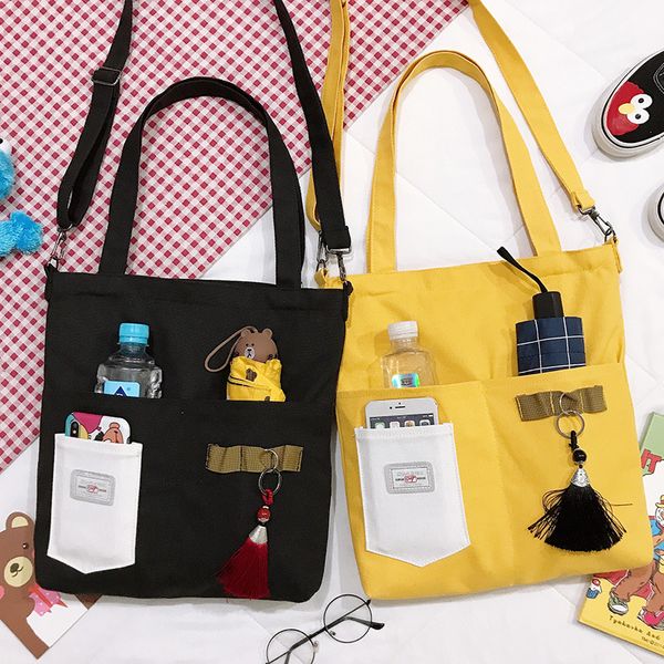 purfay simple women package with pen pocket canvas bag handbags japanese literary shoulder bag casual shopping tote girl handbag
purfay simple women package with pen pocket canvas bag handbags japanese literary shoulder bag casual shopping tote girl handbag