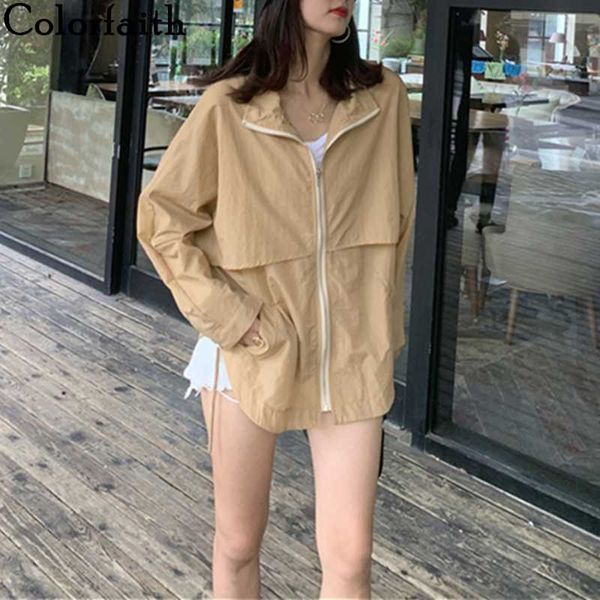 colorfaith new 2020 summer autumn women's jacket casual pockets fashionable dovetail drawstring zipper outerwear jk8550, Black;brown
colorfaith new 2020 summer autumn women's jacket casual pockets fashionable dovetail drawstring zipper outerwear jk8550, Black;brown