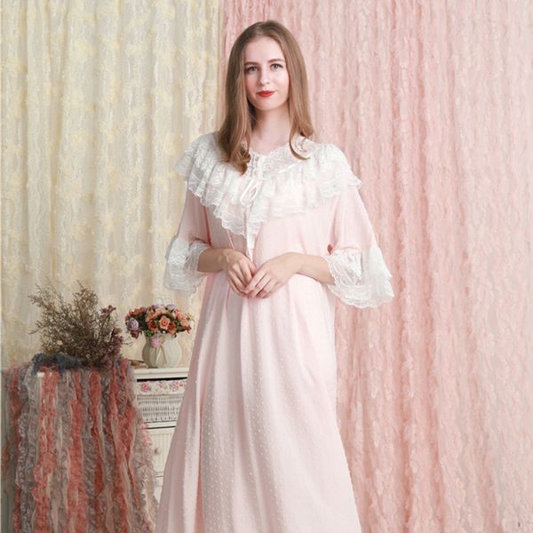 nightgown women loose sleepwear dress summer lace lace cotton nightgown pink white green nightdress 6 color, Black;red
nightgown women loose sleepwear dress summer lace lace cotton nightgown pink white green nightdress 6 color, Black;red