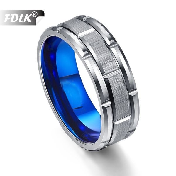 fdlk jewelry 8mm fashion men's stainless steel blue ring men's wedding bands size 6-13, Golden;silver
fdlk jewelry 8mm fashion men's stainless steel blue ring men's wedding bands size 6-13, Golden;silver