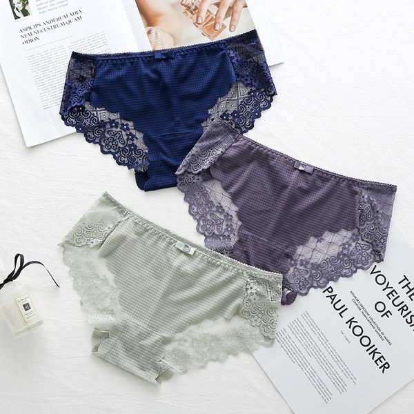 ice silk underwear women lace seamless women's briefs cotton file breathable women's low waist underwear thin section, Black;pink
ice silk underwear women lace seamless women's briefs cotton file breathable women's low waist underwear thin section, Black;pink