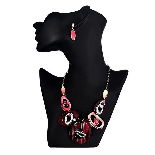 jewelry set elegant bridal wedding jewelry sets for women colorful acrylic resin vintage indian pendant necklaces earrings, Silver
jewelry set elegant bridal wedding jewelry sets for women colorful acrylic resin vintage indian pendant necklaces earrings, Silver