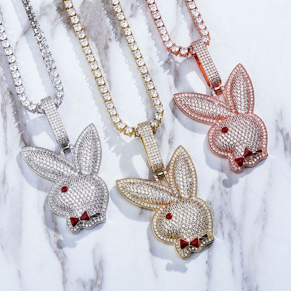 hip hop luxury designer aaa+ cubic zirconia paved bling iced out tie knot rabbit pendants necklace for men rapper jewelry drop shipping, Silver
hip hop luxury designer aaa+ cubic zirconia paved bling iced out tie knot rabbit pendants necklace for men rapper jewelry drop shipping, Silver