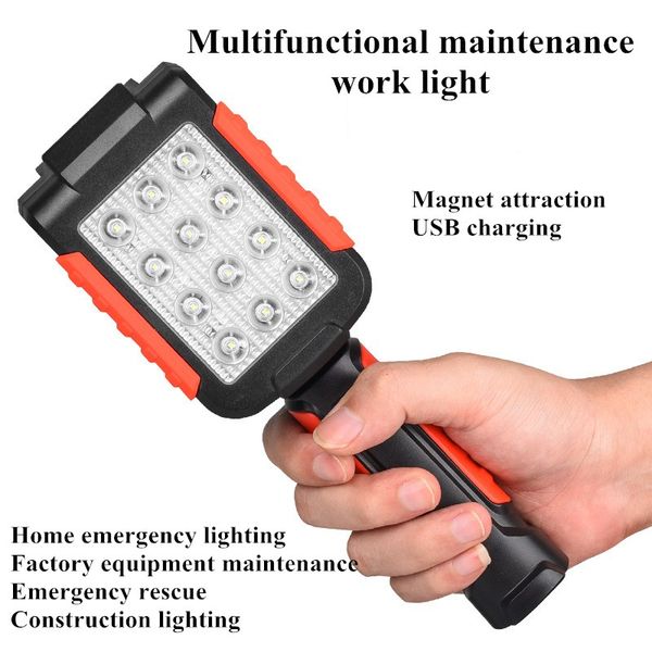 multifunctional worklight maintenance emergency lighting handheld with magnet usb rechargeable dual power
multifunctional worklight maintenance emergency lighting handheld with magnet usb rechargeable dual power