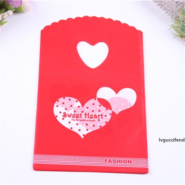 wholesale 50pcs/lot 13*20cm red gift packaging bags with sweet heart plastic sachet cadeau bags for party birthday
wholesale 50pcs/lot 13*20cm red gift packaging bags with sweet heart plastic sachet cadeau bags for party birthday