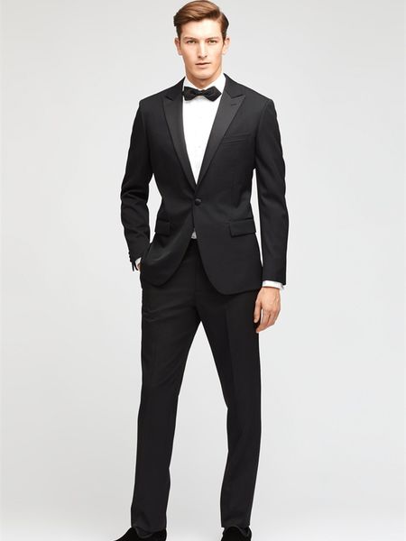 men suits slim fit custom made suit dinner black tuxedo groom wear 2020 two piece suit, White;black
men suits slim fit custom made suit dinner black tuxedo groom wear 2020 two piece suit, White;black