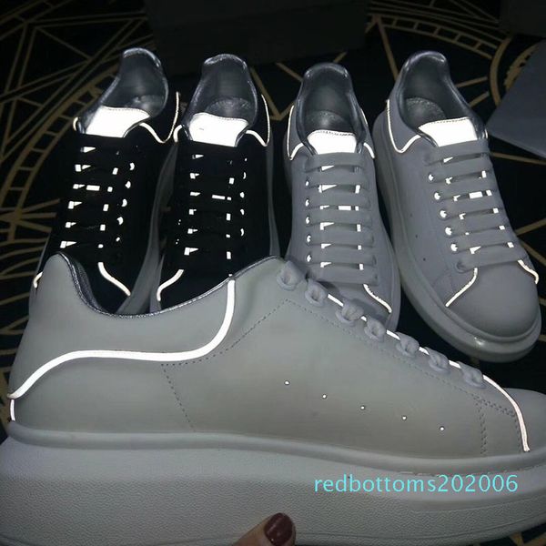 casual shoes men luxury leather sneaker women low r thick bottom lace-up style with sliver reflective strip t01, Black
casual shoes men luxury leather sneaker women low r thick bottom lace-up style with sliver reflective strip t01, Black