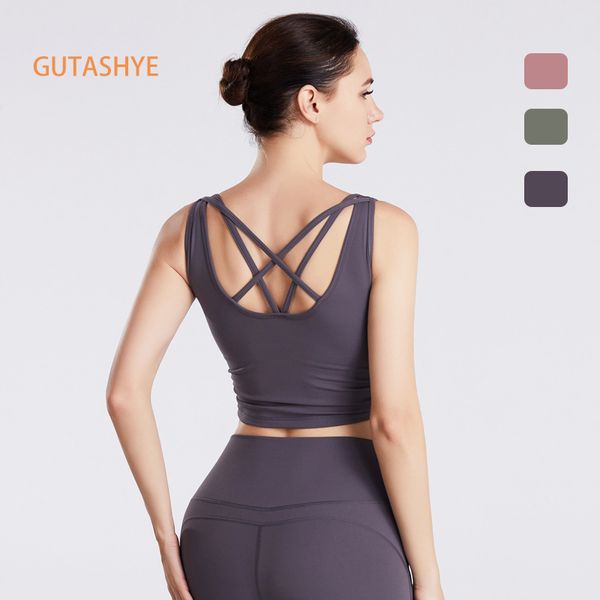 gutashye woman high impact sports bra academia active wear hollow female fitness women yoga gym sport polyester spandex, White;black
gutashye woman high impact sports bra academia active wear hollow female fitness women yoga gym sport polyester spandex, White;black