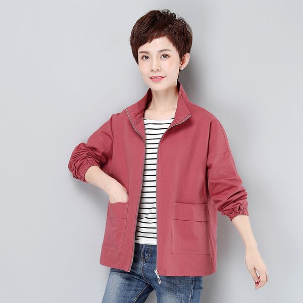 women's jackets 2021 spring autumn womens causal solid outwear coats long sleeve windbreaker female zipper fashion w35, Black;brown
women's jackets 2021 spring autumn womens causal solid outwear coats long sleeve windbreaker female zipper fashion w35, Black;brown