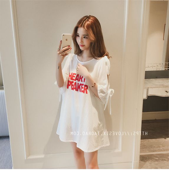 summer off-shoulder nightgown women's new style short sleeve short skirt lettered pajamas women's summer-outer wear tracksu, Black;red
summer off-shoulder nightgown women's new style short sleeve short skirt lettered pajamas women's summer-outer wear tracksu, Black;red