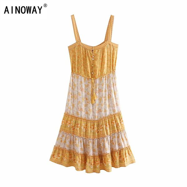 vintage chic women floral print sleeveless beach bohemian tassel strap pleated dress ladies summer rayon boho dress vestidos, Black;gray
vintage chic women floral print sleeveless beach bohemian tassel strap pleated dress ladies summer rayon boho dress vestidos, Black;gray