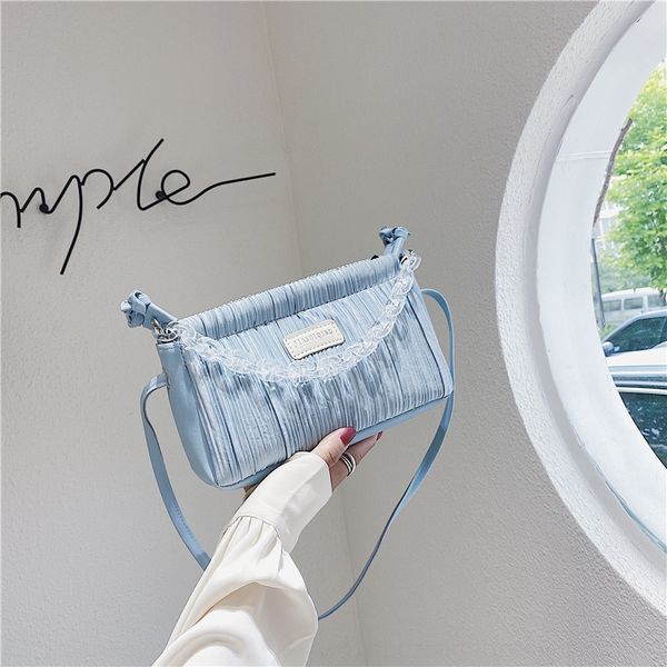 women's new shoulder bag 2020 korean ins advanced sense chain wrinkle armpit bag summer tide all-match fashion single shoulder, White
women's new shoulder bag 2020 korean ins advanced sense chain wrinkle armpit bag summer tide all-match fashion single shoulder, White