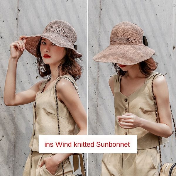 sun female sunscreen foldable bicycle straw outdoor cycling beach large eaves uv-proof straw hat sun hat, Blue;gray
sun female sunscreen foldable bicycle straw outdoor cycling beach large eaves uv-proof straw hat sun hat, Blue;gray