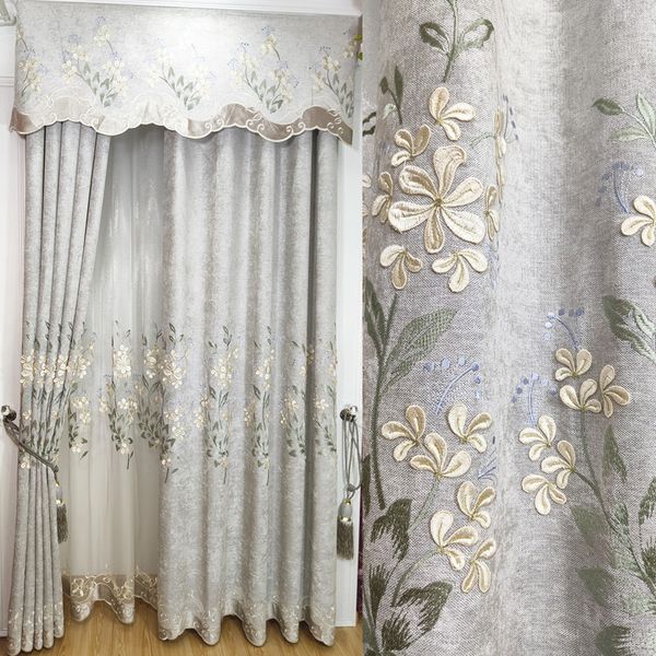 luxury embossed embroidery tulle curtains for living room jasmine flower pattern tulle curtains grey blackout hm032#40
luxury embossed embroidery tulle curtains for living room jasmine flower pattern tulle curtains grey blackout hm032#40