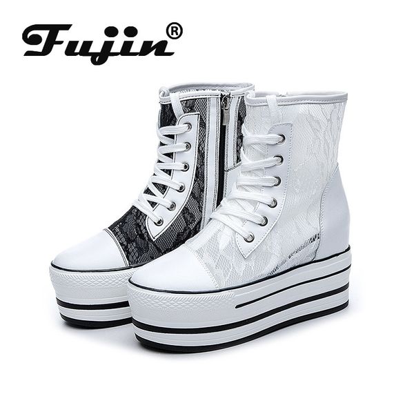 fujin flat boots women's summer lace mesh high white shoes 2020 women's breathable fashion round toe mesh shoes, Black
fujin flat boots women's summer lace mesh high white shoes 2020 women's breathable fashion round toe mesh shoes, Black