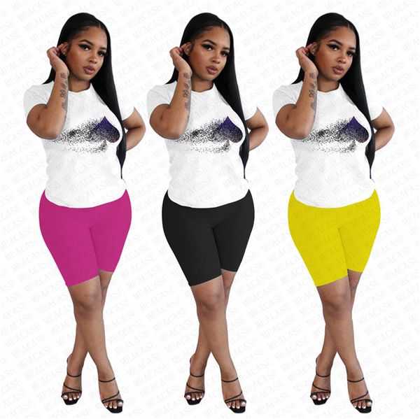 women summer designer t shirt and shorts set fashion brand tracksuit 2 piece outfits sports suit joggers set cycling casual clothing d72111, White
women summer designer t shirt and shorts set fashion brand tracksuit 2 piece outfits sports suit joggers set cycling casual clothing d72111, White