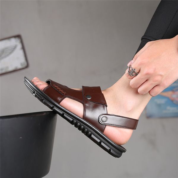 size38-47 мужские сандалии из натуральной кожи повседневная обувь мужчины пляж сандалии летние туфли для мужчин pantoufle sandale плиты, Black
size38-47 мужские сандалии из натуральной кожи повседневная обувь мужчины пляж сандалии летние туфли для мужчин pantoufle sandale плиты, Black