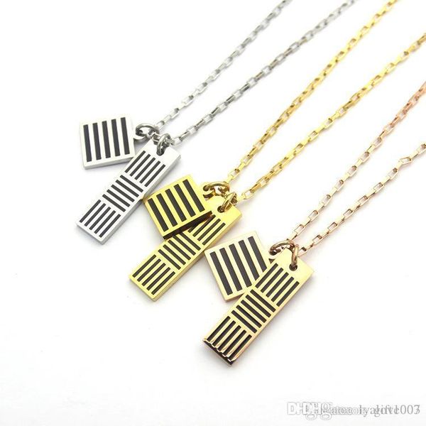 fashion designer necklace v double tag stripe drop oil necklaces women men lovers black white and yellow gold silver necklace chain jewelry
fashion designer necklace v double tag stripe drop oil necklaces women men lovers black white and yellow gold silver necklace chain jewelry