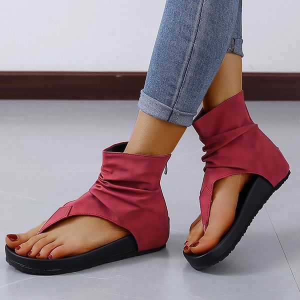 женщины сандалии клип toe плоский женщин платформы кожа pu гладиатор обувь летняя женщина флип-флоп zipper плюс размер вскользь женщина, Black
женщины сандалии клип toe плоский женщин платформы кожа pu гладиатор обувь летняя женщина флип-флоп zipper плюс размер вскользь женщина, Black