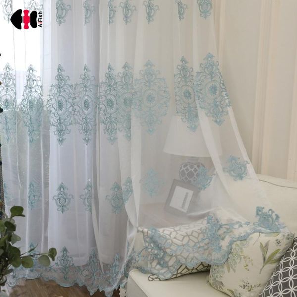 blue floral mesh fabric embroidered curtain nets for living room simple rustic window treatment gauze wp079c
blue floral mesh fabric embroidered curtain nets for living room simple rustic window treatment gauze wp079c