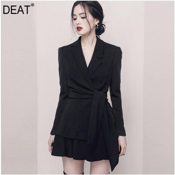 deat 2020 new spring and summer fashion women office lady dress notched high waist female mini dresses wf11303l, Black;gray
deat 2020 new spring and summer fashion women office lady dress notched high waist female mini dresses wf11303l, Black;gray